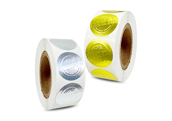 Custom Gold Foil Sticker Labels for Cosmetic, Food & Beverage Packaging